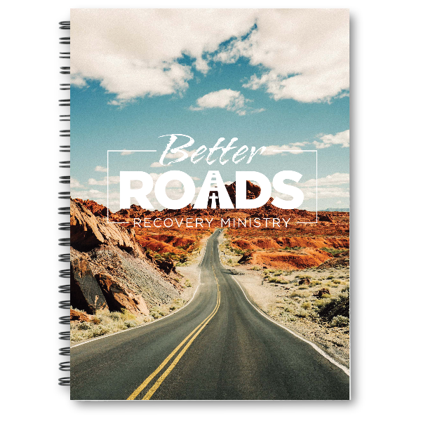 Better Roads Recovery Ministry Spiral Bound Notebook