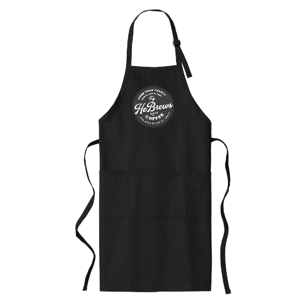 HeBrews Coffee Long Bib Apron with Stain Release