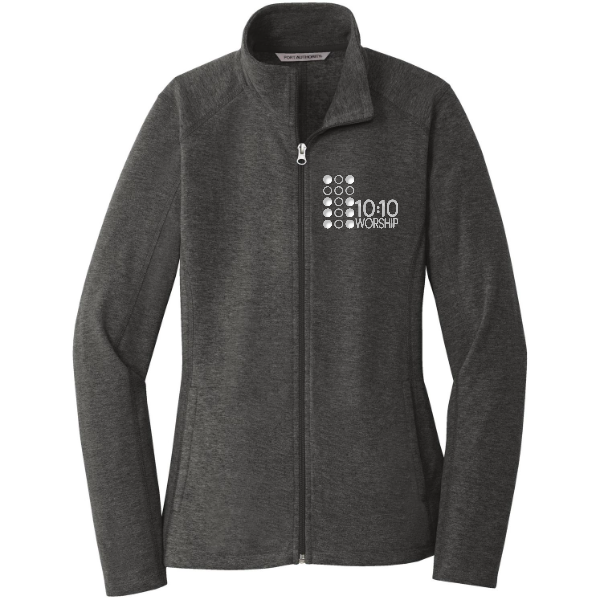 Port Authority Ladies Heather Microfleece Full-Zip Jacket
