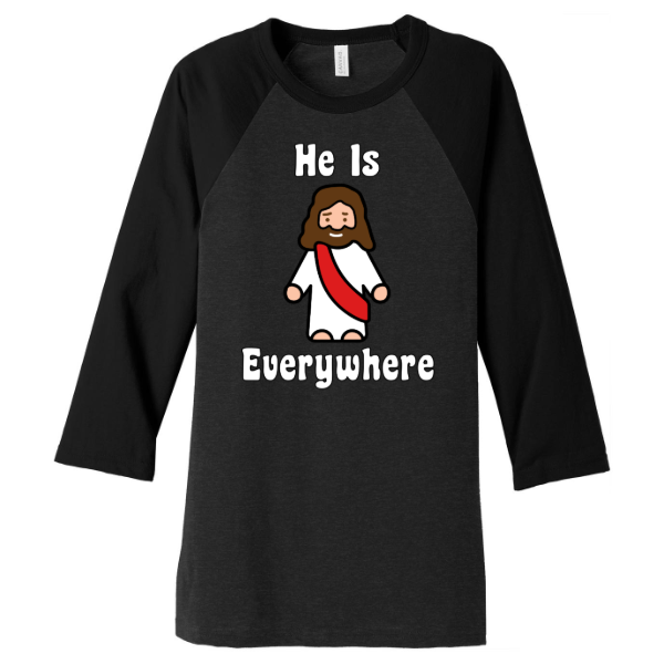"Little Jesus" 3/4-Sleeve Baseball Tee
