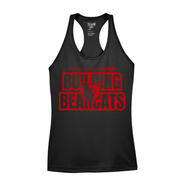 JC x Bearcats (Maroon) Ladies' Racerback Tank