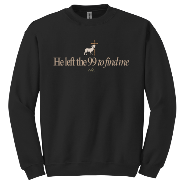 He left the 99 Gildan Crewneck Sweatshirt