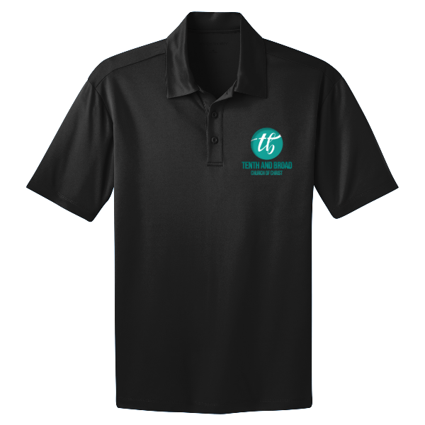 T&B Green Logo Port Authority Silk Touch Performance Polo