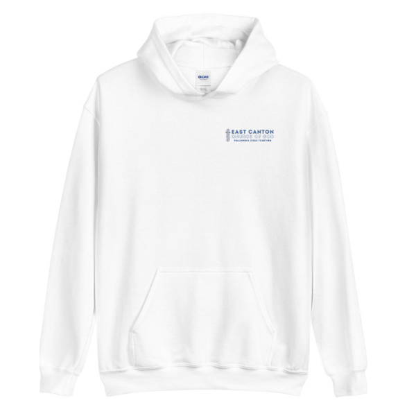 ECCOG Front, Following Jesus Together Back- Gildan Hooded Sweatshirt