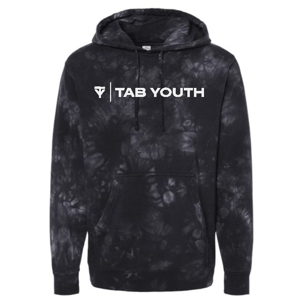 TAByouth Logo Midweight Tie-Dyed Hooded Sweatshirt