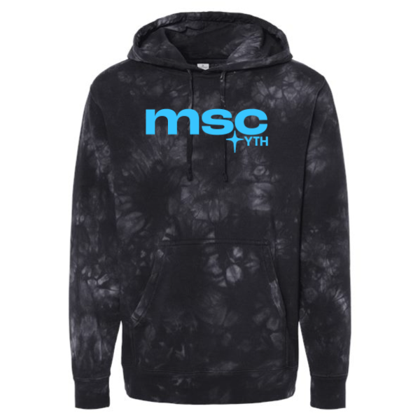 Midweight Tie-Dyed Hooded Sweatshirt