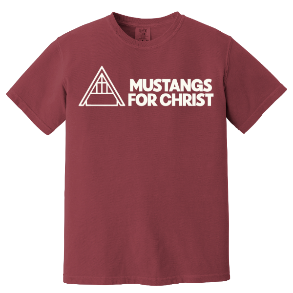 Mustangs for Christ Comfort Colors Heavyweight Ring Spun Tee