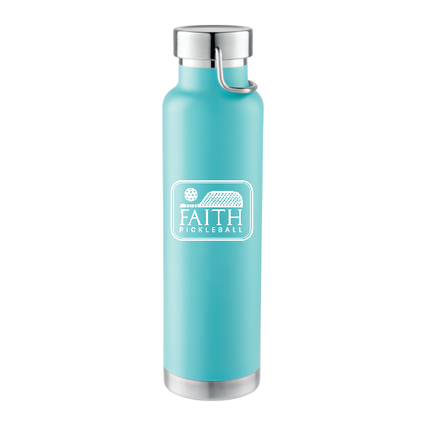 "FAITH Pickleball" Copper Vacuum Insulated Bottle 22oz
