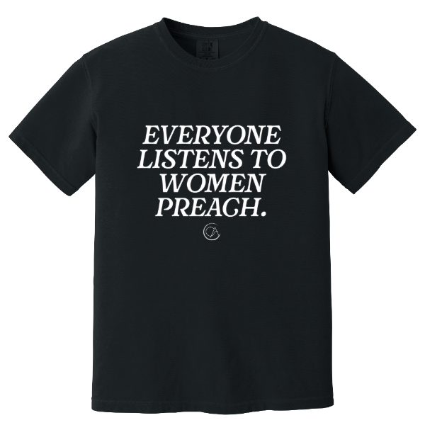 Everyone Listens To Women Preach | Boxy Unisex T-shirt