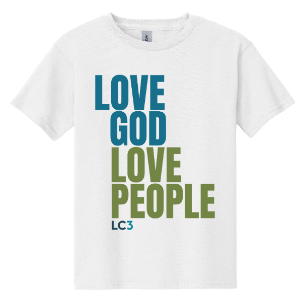 KIDS: Love God, Love People - Gildan Youth Heavy Cotton T-Shirt