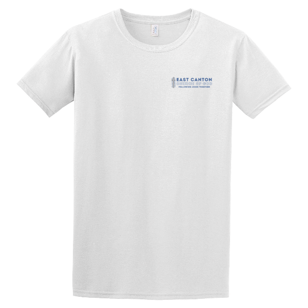 ECCOG front, Following Jesus Together Back- Gildan Softstyle T-Shirt