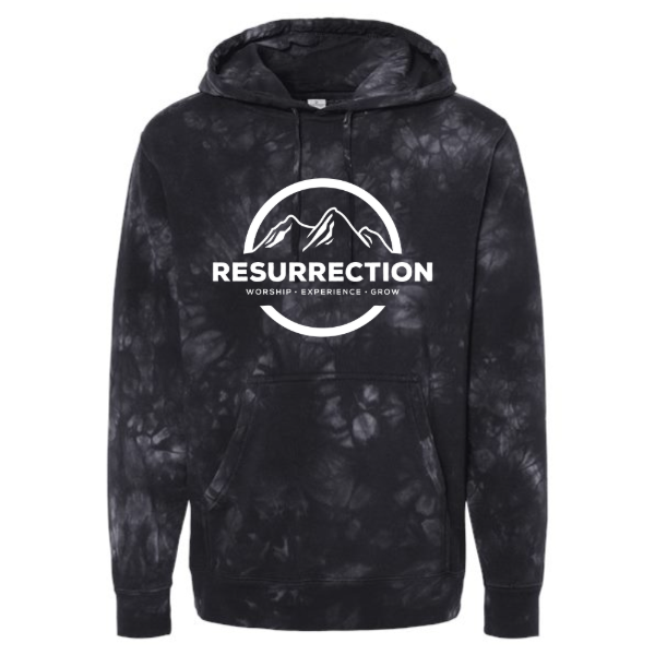 Midweight Tie-Dyed Hooded Sweatshirt