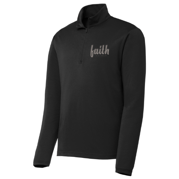 Faith embroidered 1/4-Zip Pullover