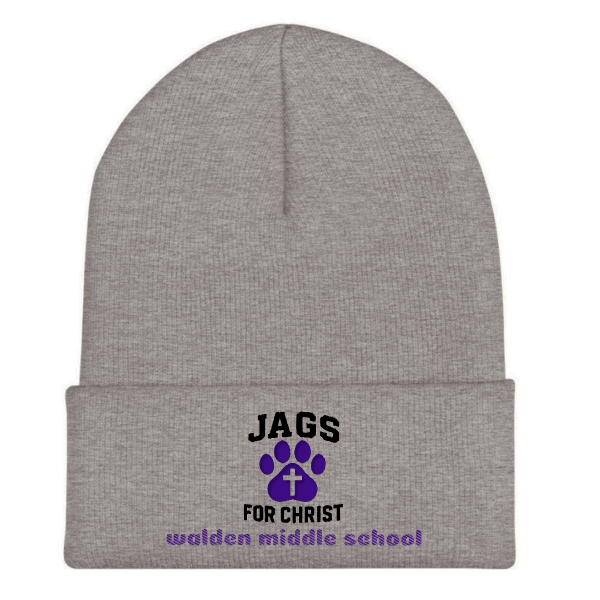 Walden Middle School - Jags 4 Christ 25/26 - Adult Cuffed Knit Beanie