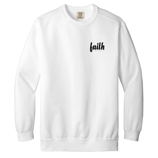 Faith Church you belong here- Comfort Colors Crewneck Sweatshirt