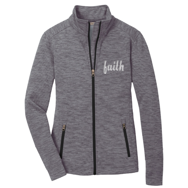 Faith church- Ladies zip-up Fleece Jacket