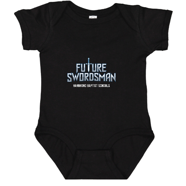 Hammond Baptist Schools "Future Swordsman" Infant Bodysuit Onsie