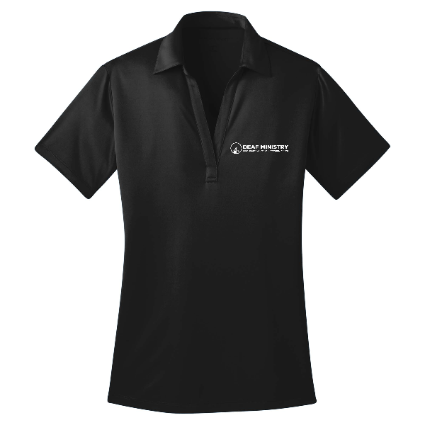 Deaf Ministry Ladies Silk Touch Performance Polo