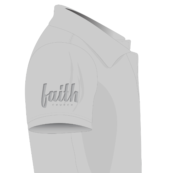 Faith Church sleeve- Silk Touch Performance Polo