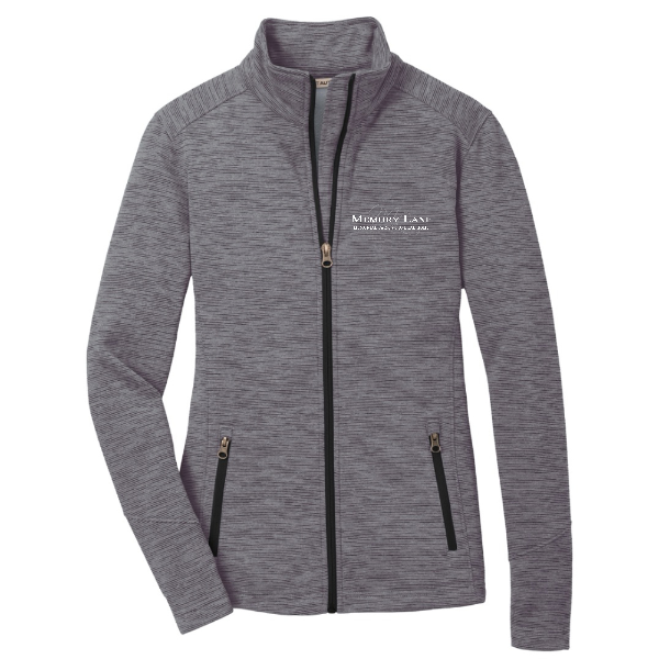 Memory Lane Ladies Digi Stripe Fleece Jacket