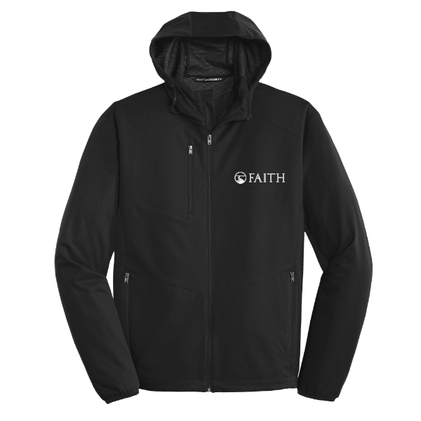 "FAITH" Embroidered Port Authority Active Hooded Soft Shell Jacket