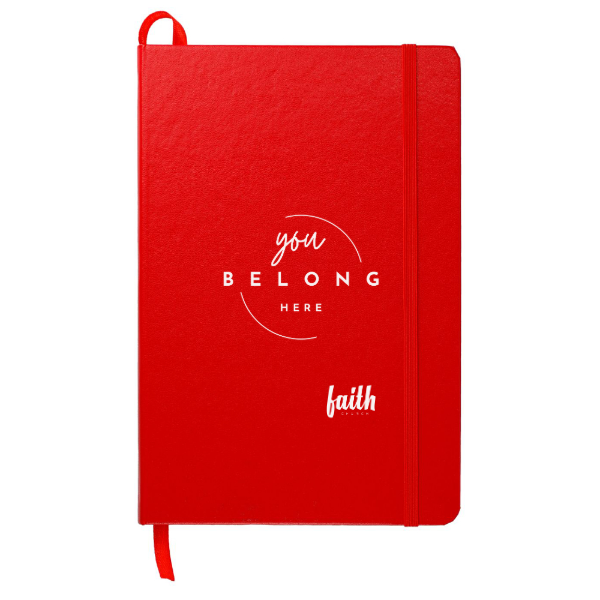 Faith Church you belong here- Hardcover Notebook