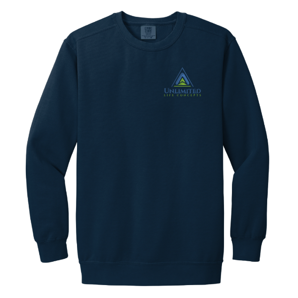 ULC Embroidered Logo Comfort Colors Lightweight Fleece Crewneck Sweatshirt