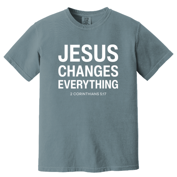 LHC Adult Heavyweight Tee - 2 Cor. 5:17 (Front)