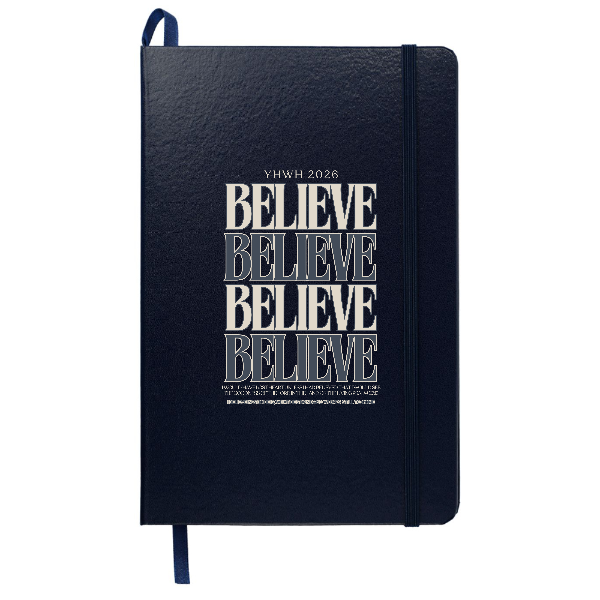 BELIEVE 2026 – Hardcover Notebook