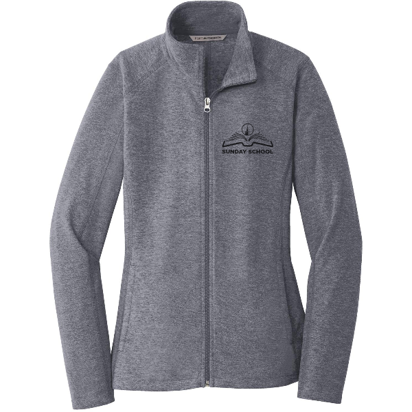 Sunday School Port Authority Ladies Heather Microfleece Full-Zip Jacket