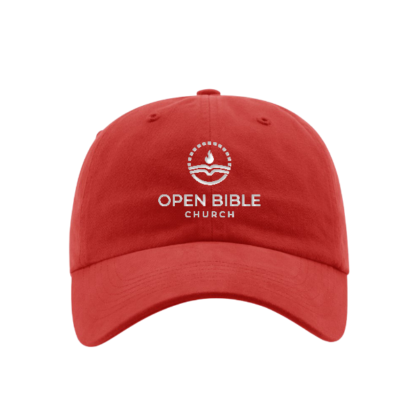 Embroidered Garment Washed Twill Cap