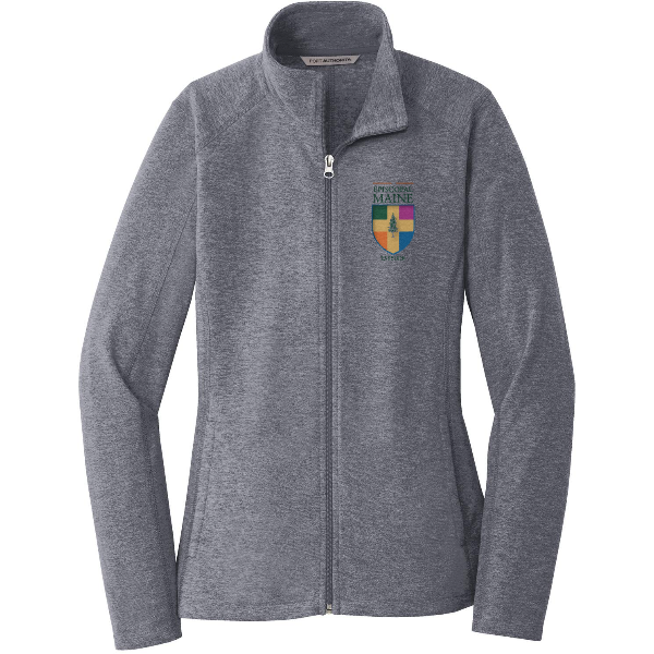 Port Authority Ladies Heather Microfleece Full-Zip Jacket