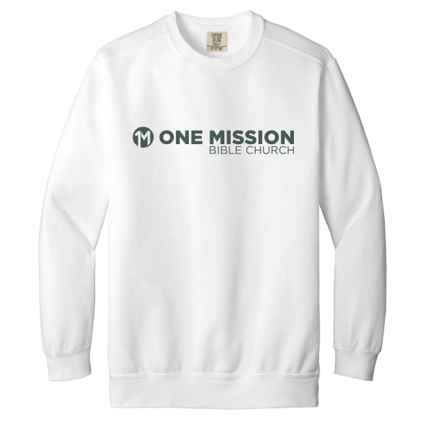 One Mission Comfort Colors Lightweight Fleece Crewneck Sweatshirt