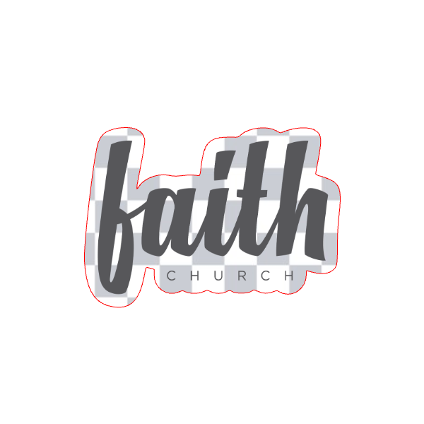 Faith Church- Transparent Diecut Sticker