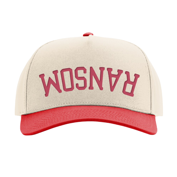 ransom trucker hat - red.