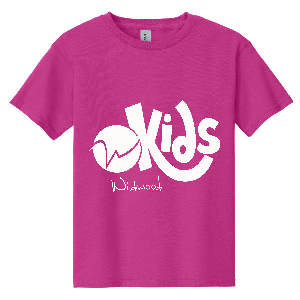 Gildan Youth Heavy Cotton T-Shirt With White Logo (Full Front) - This shirt does not come in XS.