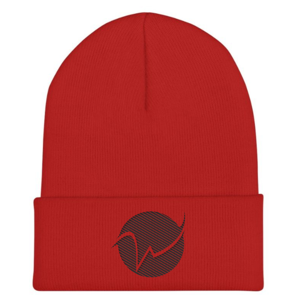 Port Authority Adult Cuffed Knit Beanie Black "W" Logo