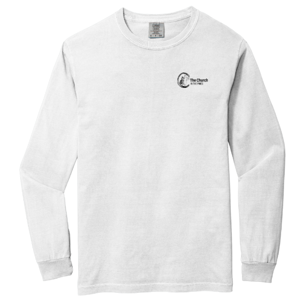 Comfort Colors Heavyweight Ring Spun Long Sleeve Tee - TCITP Logo & Go God Sleeve