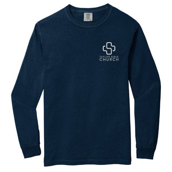 Embroidered Comfort Colors Heavyweight Ring Spun Long Sleeve Tee