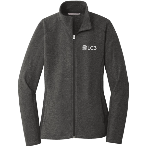 Port Authority Ladies Heather Microfleece Full-Zip Jacket
