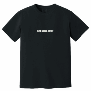 FOUNDATION YTH “LIFE WELL BUILT” TEE - WHITE PRINT
