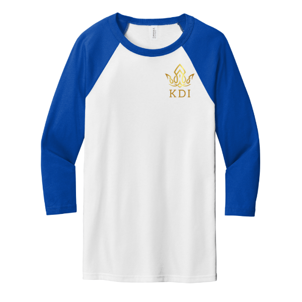 Bella Canvas Unisex 3/4-Sleeve Baseball Tee