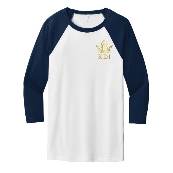 Bella Canvas Unisex 3/4-Sleeve Baseball Tee