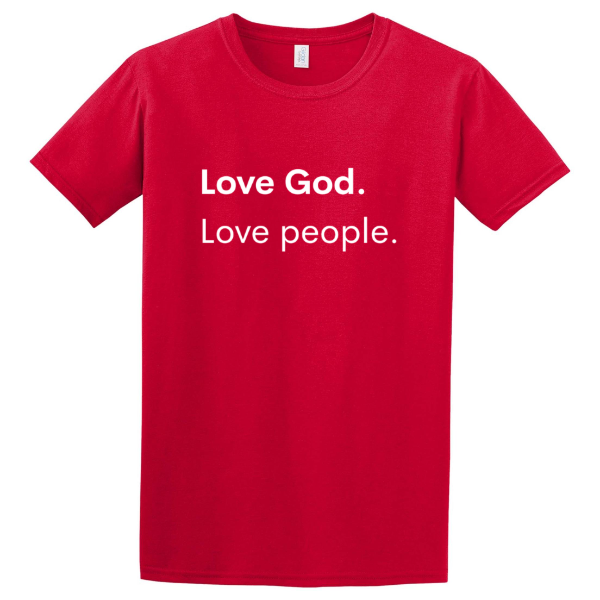 Love God. Love People. Gildan Softstyle T-Shirt